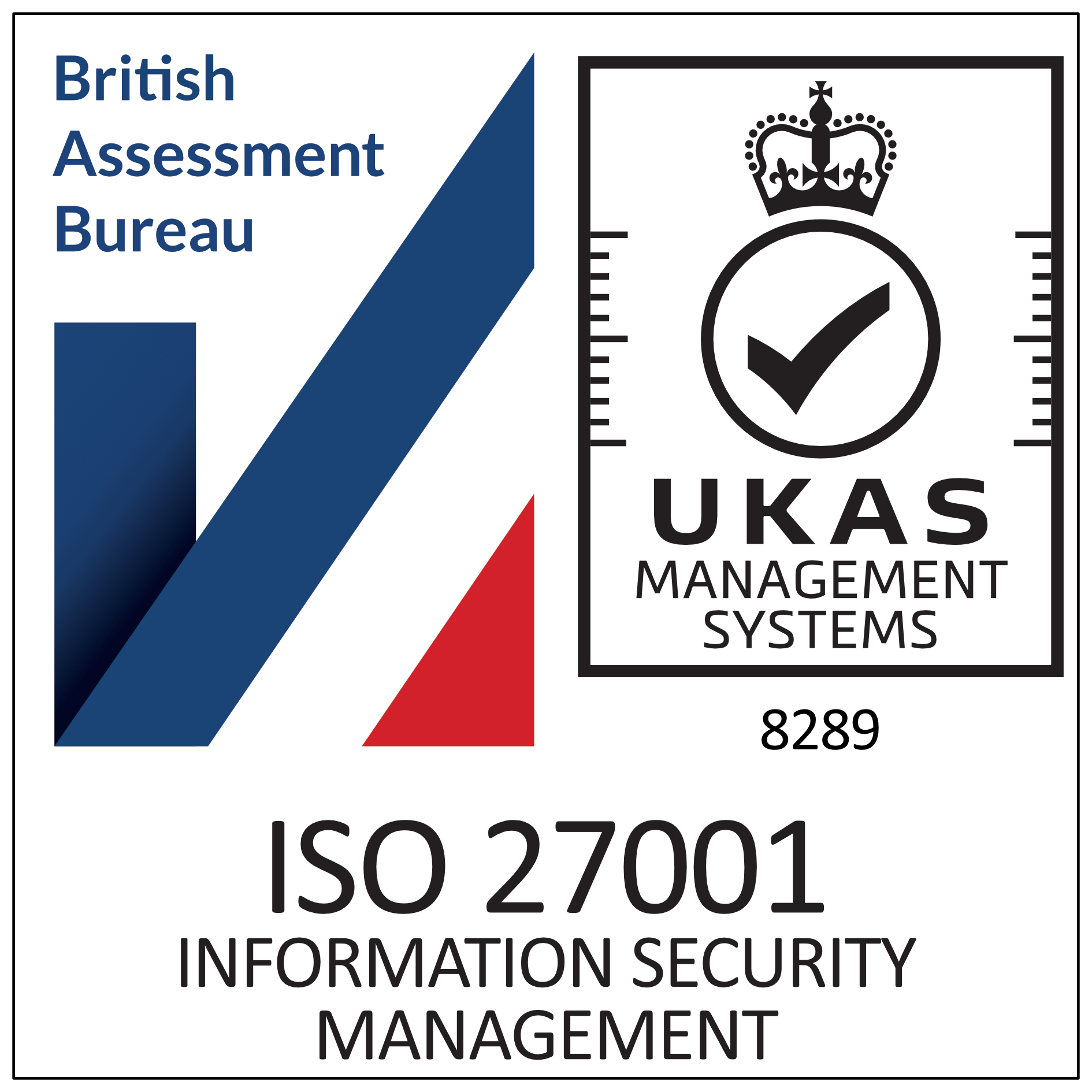 SARD JV are ISO 27001 certified by the British Assessment Bureau. Certificate no. 213141.