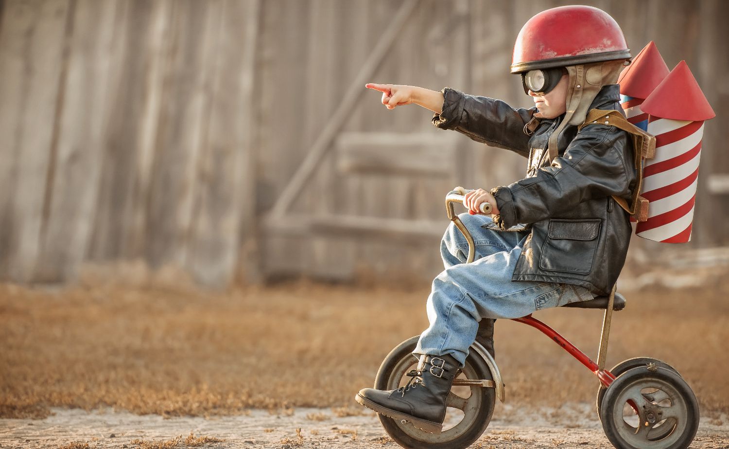 child on bike